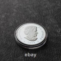 2005 1 OZ Silver Holographic Proof Canada Three Mastered Ship Tall Certif. ETUI