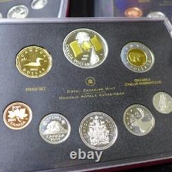 2005, 2006, & 2007 Canada 8pc Silver Proof Sets withRCM Box & COA