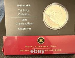 2005 Canada 1 oz. 999 Fine Silver Proof Holo Coin Tall Ships 3 Masted Ship