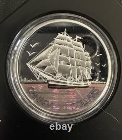 2005 Canada 1 oz. 999 Fine Silver Proof Holo Coin Tall Ships 3 Masted Ship