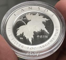 2005 Canada $5 1oz. 999 Silver Maple Leaf of Hope Coin with OGP and COA