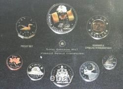 2005 Canada Double Dollar SILVER Proof Set (FLAG) 1.69 oz. ASW