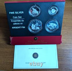 2005 Canadian Royal Mint Canadian Lynx Silver Coin Set