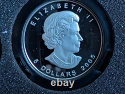 2005 Canadian Royal Mint Canadian Lynx Silver Coin Set