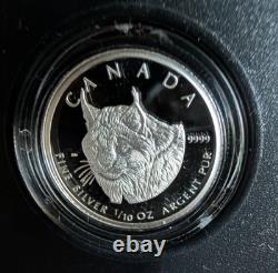 2005 Canadian Royal Mint Canadian Lynx Silver Coin Set
