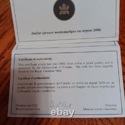2006 Canada Proof Silver Dollar Victoria Cross. 9999 Fine #31