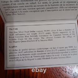 2006 Canada Proof Silver Dollar Victoria Cross. 9999 Fine #31