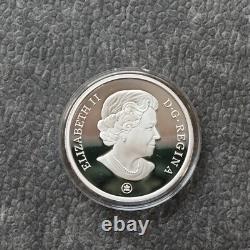 2007 1OZ Silver Holographic Proof Canada Brigantine Ship Tall Certif. ETUI RARE