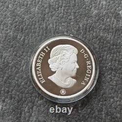 2007 1OZ Silver Holographic Proof Canada Brigantine Ship Tall Certif. ETUI RARE