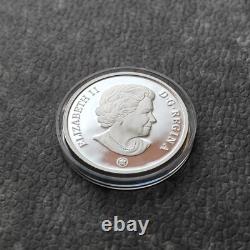 2007 1OZ Silver Holographic Proof Canada Brigantine Ship Tall Certif. ETUI RARE