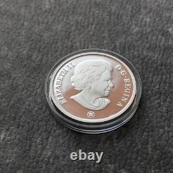 2007 1OZ Silver Holographic Proof Canada Brigantine Ship Tall Certif. ETUI RARE