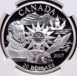 2007 Canada $20 International Polar Year Silver Coin Ngc Pf 70 Ultra Cameo