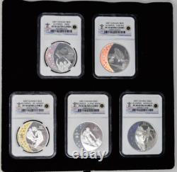 2007 Canada 8-Pc. Olympic Silver, Gold Set PF70 Ultra Cameo NGC with Box, COA