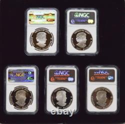 2007 Canada 8-Pc. Olympic Silver, Gold Set PF70 Ultra Cameo NGC with Box, COA