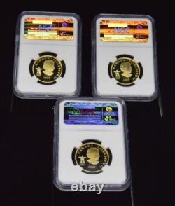 2007 Canada 8-Pc. Olympic Silver, Gold Set PF70 Ultra Cameo NGC with Box, COA