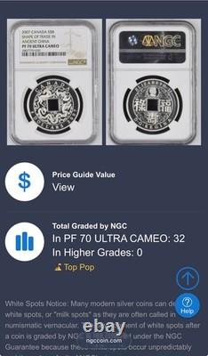 2007 Canada $8 Silver Coin PF70UC Shape of Trade In Ancient China 1 of 32 Mint