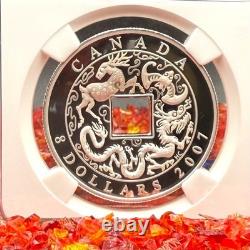2007 Canada $8 Silver Coin PF70UC Shape of Trade In Ancient China Mint POP 32