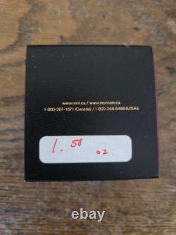 2007 Canada Proof $20.925 Blue Silver Crystal Snowflake Coin in RCM Box & COA