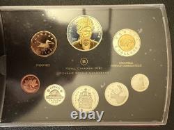 2007 Canada RCM Silver Proof Set. 925 Sterling Silver & Gold plated Proof Coins
