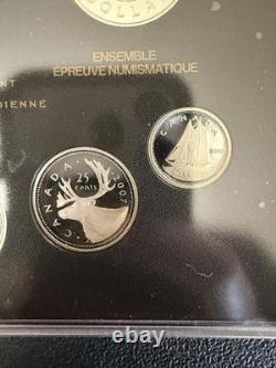 2007 Canada RCM Silver Proof Set. 925 Sterling Silver & Gold plated Proof Coins