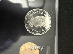 2007 Canada RCM Silver Proof Set. 925 Sterling Silver & Gold plated Proof Coins