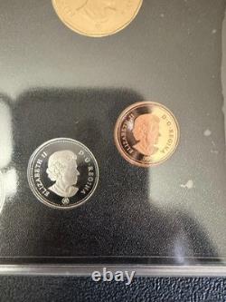 2007 Canada RCM Silver Proof Set. 925 Sterling Silver & Gold plated Proof Coins
