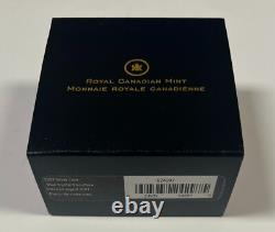 2007 Canadian $20 Sterling Silver Blue Crystal Snowflake Coin With OGP & COA