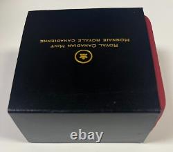 2007 Canadian $20 Sterling Silver Blue Crystal Snowflake Coin With OGP & COA