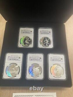 2008 $25 Canada Proof Silver 2010 Olympics 5-Coin Set Proof 69 In display