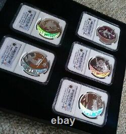 2008 NGC PF 70 ULTRA CAMEO $25 Canada Proof Silver 2010 Olympics 5 Coin Set