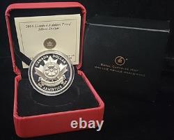 2008 RCM Canada Armistice Poppy High Relief Sterling Silver Coin OGP Box COA