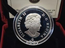 2008 RCM Canada Armistice Poppy High Relief Sterling Silver Coin OGP Box COA