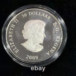 2009 CANADA INTERNATIONAL YEAR OF ASTRONOMY $30 SILVER PROOF COIN with box, COA