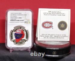 2009 Canada $20 Hockey Goalie Mask Montreal Canadiens Ngc Pf69 Uc Silver Coin