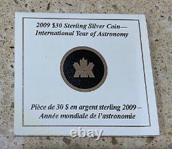 2009 Canada International Year Of Astronomy $30 Silver Proof Coin