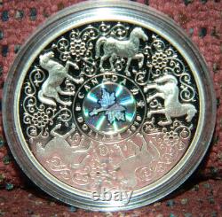 2010 CANADA $8 MAPLE OF STRENGTH HORSE PROOF SILVER COIN WithHOLOGRAM + BOX