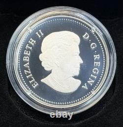 2010 Canada $20 Crystal Raindrop Maple Leaf 1 oz Silver Proof Coin