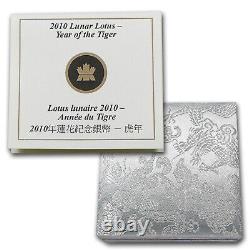 2010 Canada Silver $15 Lunar Lotus Tiger (withBox & COA) SKU #69495