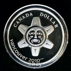 2010 Canadian Mint Limited Edition Proof Silver Dollar Coin The Sun