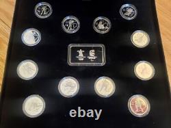 2010 VANCOUVER CANADA Olympics Set of 13 Silver PROOF Coins and Wafer