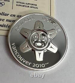 2010 Vancouver 2010 Limited Edition Proof Silver Dollar The Sun