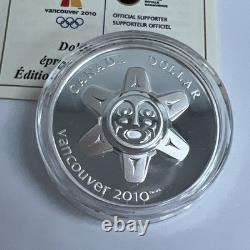 2010 Vancouver 2010 Limited Edition Proof Silver Dollar The Sun