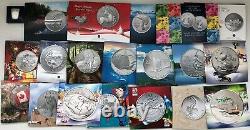 2011-16 Canada Mint Collector set of 20 Silver Proof Coins all $20 for $20+2-$25