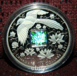 2011 CANADA $15 MAPLE OF HAPPINESS MAGPIE PROOF SILVER COIN WithHOLOGRAM + BOX