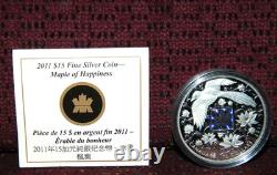 2011 CANADA $15 MAPLE OF HAPPINESS MAGPIE PROOF SILVER COIN WithHOLOGRAM + BOX