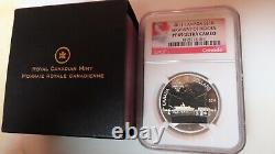 2011 Canada $10 Silver Proof Dollar Highway of Heroes With Box and COA NGC 69