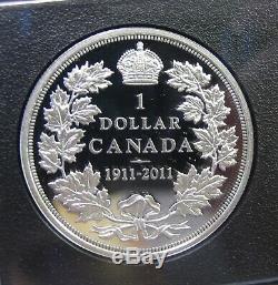 2011 Canada 100th Anniversary of 1911 Silver Dollar Special Edition Proof Set