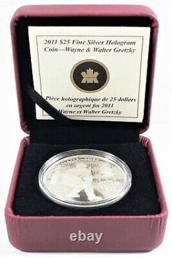 2011 Canada $25 Wayne & Walter Gretzky Fine Silver Proof #18382