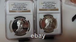 2011 Canada 30g Silver Proof Continuity Crown Prince Harry & William NGC PL 69