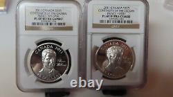 2011 Canada 30g Silver Proof Continuity Crown Prince Harry & William NGC PL 69